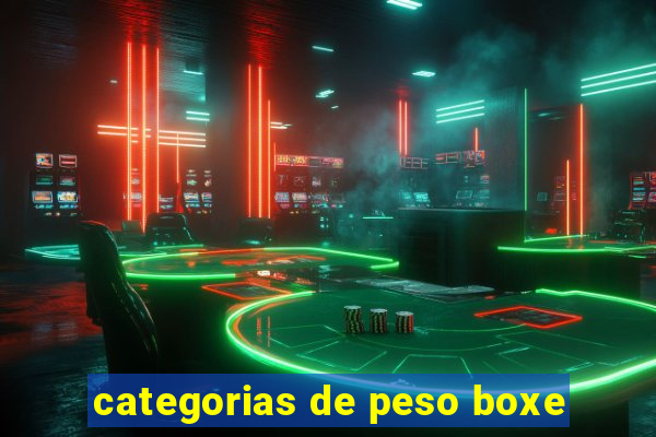 categorias de peso boxe